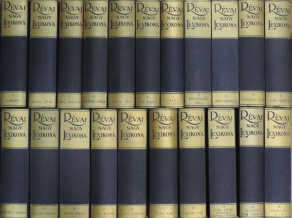 Révai nagy lexikona 1-21. Reprint (pótkötet nélkül)