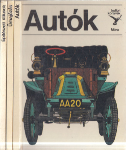 3 db Kolibri Könyvek sorozat: Autók + Űrhajózás + Építészeti stílusok