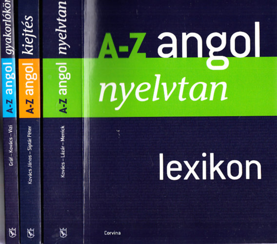 Lázár A. Péter, Marion Merrick, Gráf Zoltán Benedek, Vizi Katalin, Siptár Péter Kovács János - A-Z angol nyelvtan lexikon + A-Z angol kiejtés tankönyv és gyakorlókönyv