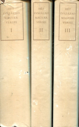 Magyar Helikon - H�t �vsz�zad magyar versei I-III.