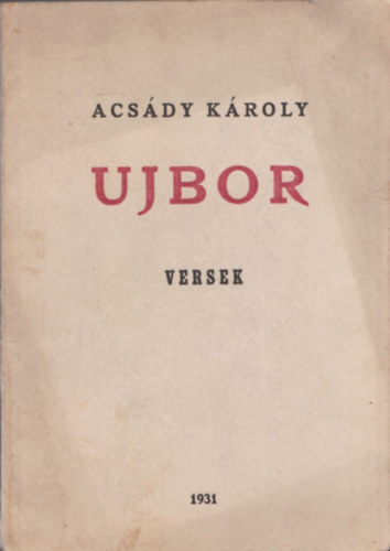 Acsády Károly - Ujbor - Versek