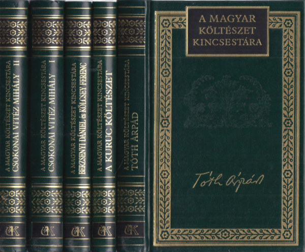 5 db. A magyar k�lt�szet kincsest�ra (T�th �rp�d, A kuruc k�lt�szet, Berzsenyi D�niel �s K�lcsey Ferenc, Csokonai Vit�z Mih�ly I-II.)