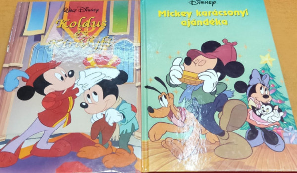 Walt Disney - 2 db Disney könyvklub: Koldus és királyfi + Mickey karácsonyi ajándéka