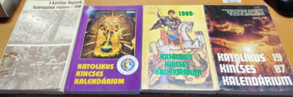 Agap - 4 db Kalendrium: Katolikus kincses kalendrium 1987, 1995, 2000, + A Katolikus Magyarok Vasrnapjnak vknyve 1990