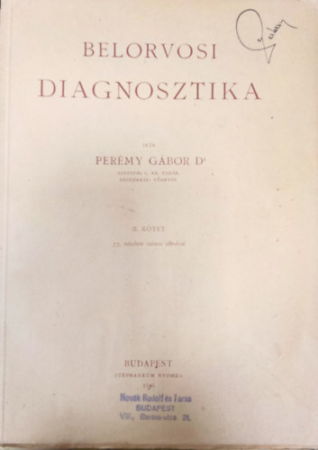 Per�my G�bor Dr. - Belorvosi Diagnosztika I-III.