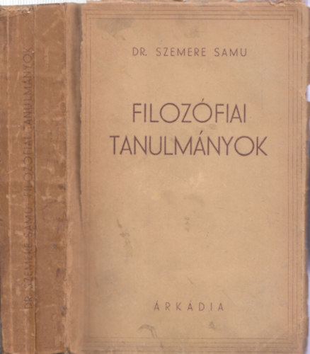 Dr. Szemere Samu - Filozfiai tanulmnyok