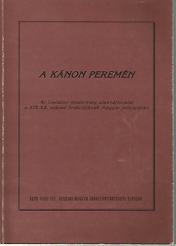 Eisemann György - A kánon peremén