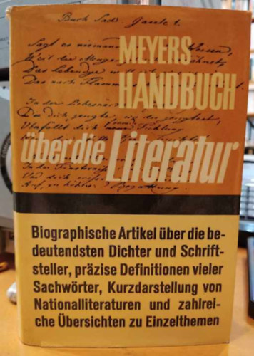 Meyers Handbuch über die Literatur