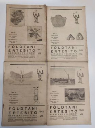 Fldtani rtest 1943/1-4. (teljes vfolyam)