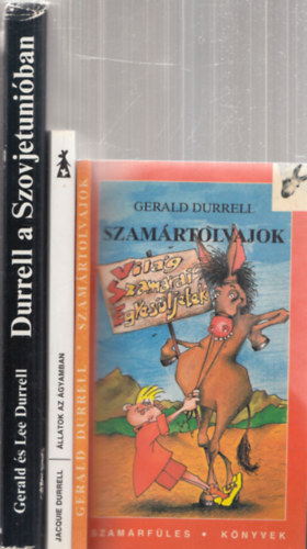 Jacquie Durrell, Gerald s Lee Durrell Gerald Durrell - 3db. Durrell ktet: Szamrtolvajok + llatok az gyamban + Durrell a Szovjetuniban