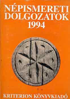 V. Andrs Jnos  (szerk.) - Npismereti dolgozatok 1994