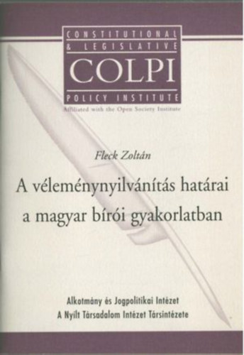 Fleck Zoltn - A vlemnynyilvnts hatrai a magyar bri gyakorlatban