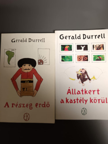 2 db. Gerald Durrell klasszikus: Állatkert a kastély körül +A részeg erdő
