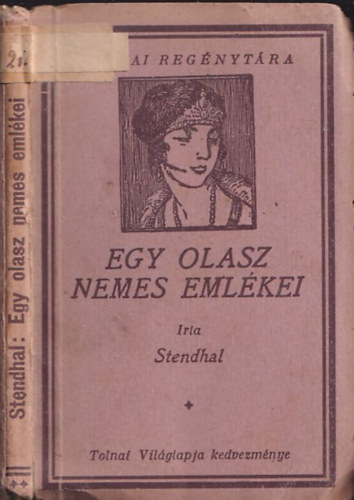 Stendhal - Egy olasz nemes emlkei (Tolnai regnytra)