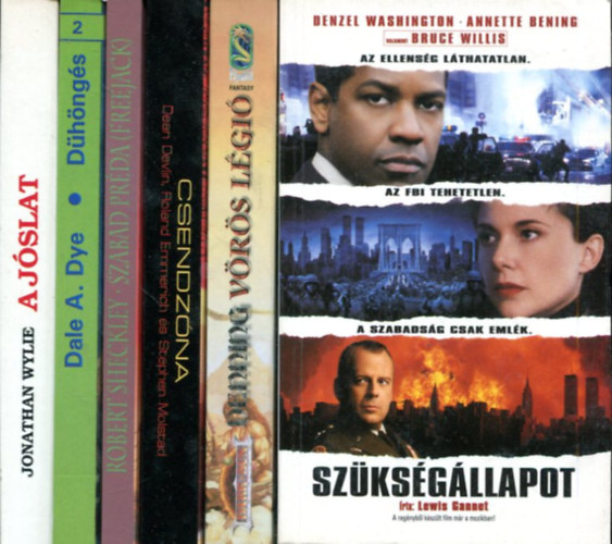 Jonathan Wylie - Robert Sheckley - Dale A. Dye - Lewis Gannet - - 6 db kaland-krimi-fantasy reg�ny