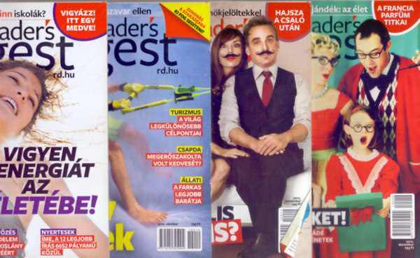 Zsmboki Pter  (fszerk.) - Lukcs Tams  (szerk.) - Ngy db. Reader's Digest - Eurpa legolvasottabb magazinja, 2012. Szeptember-December