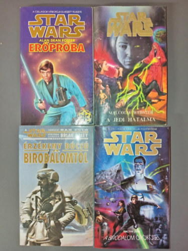 Malcolm Webster, Brian Daley, Timothy Zahn Alan Dean Foster - (4db) Star Wars knyvcsomag : Erprba / A jedi hatalma / Han Solo: rzkeny bcs a birodalomtt / A birodalom rksei
