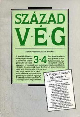 Gyurgyk Jnos - Szzadvg 1990 3-4. Az orosz birodalom buksa