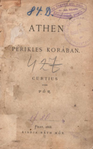 Pór - Curtius - Athen Perikles korában