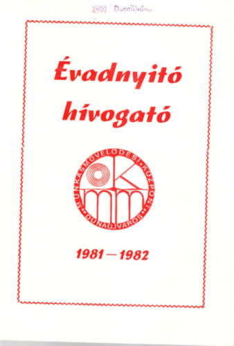 Klein András Miklós - Évadnyitó hívogató 1981-1982