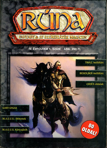 Novák Csanád (szerk.) - Rúna IV. évfolyam 1. szám