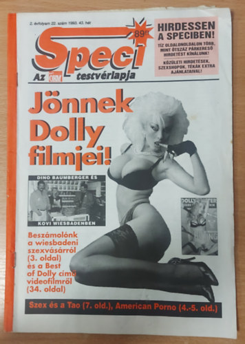 Speci 2. �vfolyam 22. sz�m 1993. 43. h�t