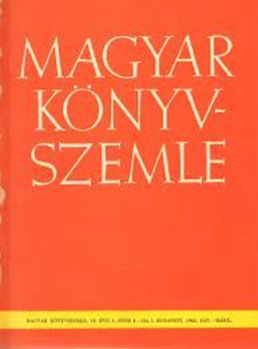 Magyar K�nyvszemle 2001/1.