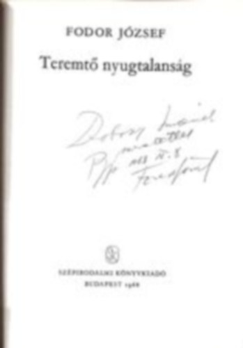 Fodor József - Teremtő nyugtalanság