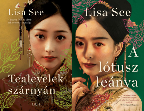 Lisa See - 2 db k�nyv t�vol-keleti n�i sorsokr�l: A l�tusz le�nya + Tealevelek sz�rny�n