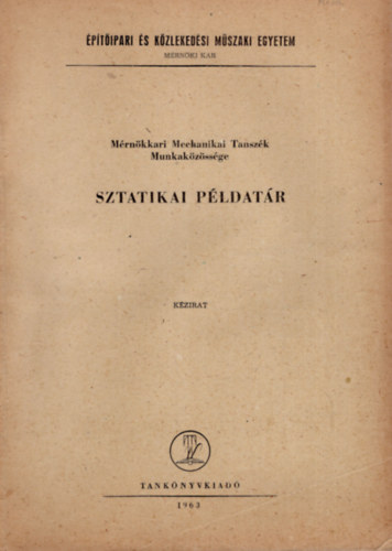 Rosivall Ferenc - Sztatikai példatár