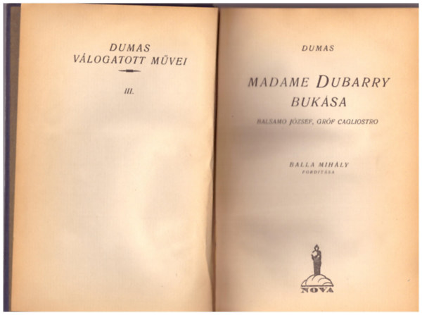 Alexandre Dumas - Madame Dubarry buksa
