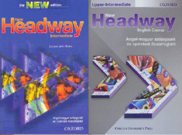 Liz s John Soars - New Headway - Intermediate Angol-Magyar Szjegyzk + New Headway - Upper-Intermediate (Angol-magyar szjegyzk s nyelvtani sszefoglal)   ( 2 ktet )