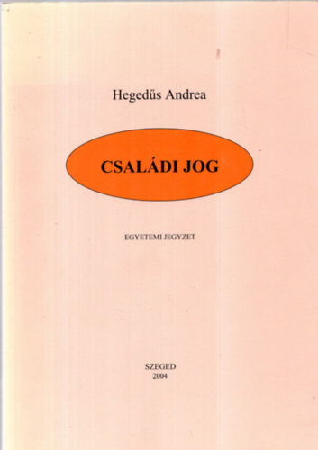 Heged�s Andrea - Csal�di jog