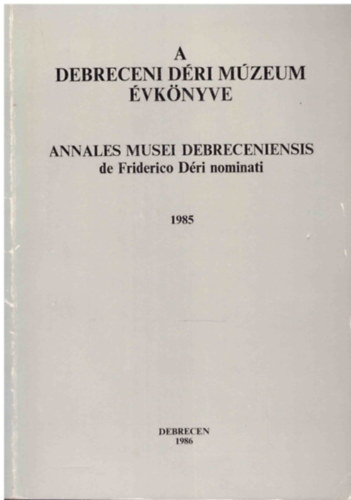 A debreceni Dri Mzeum vknyve 1980