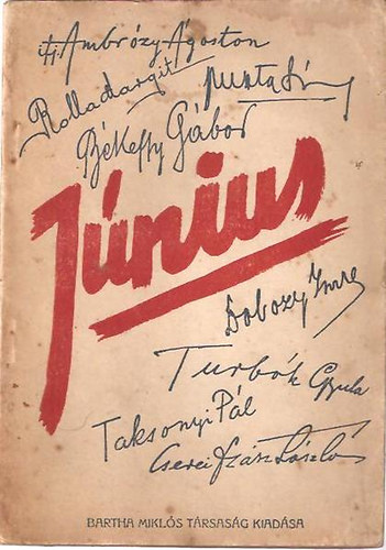 Ambrózy-Békeffy-Dobozy-Puszta-Rolla-Szész-Taksonyi - Június