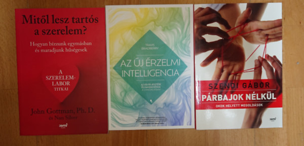Szendi Gábor, Jennifer Bradbery John M. Gottman - 3 könyv a párkapcsolatok jobb megértéséhez: Miből lesz a tartós szerelem?, Párbajok nélkül, Az új érzelmi intelligencia