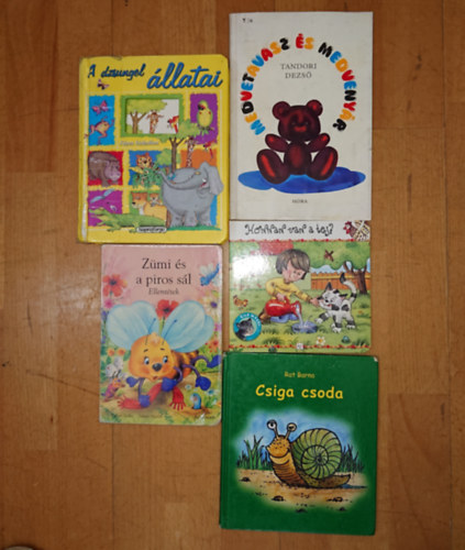 Rot Barna Tandori Dezső - 5 kedves könyv kisgyerekeknek: Csiga a csoda, Honnan van a tej?, Medvetavasz és medvenyár, A dzsungel állatai, Zümi és a piros sál,