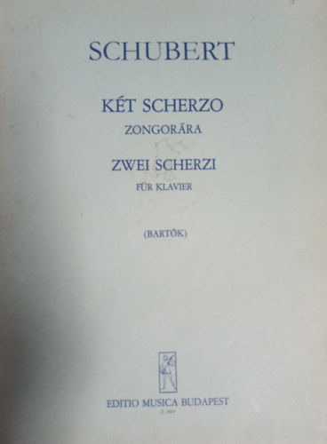 Franz Schubert - Kt scherzo zongorra