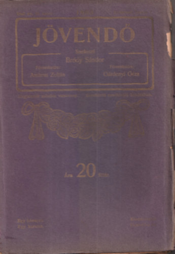 Br�dy S�ndor - J�vend� (1903. 1.�vfolyam/16.sz�m)