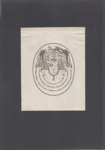 Ex Libris - Scitovszky János (1785-1866) (eredeti nyomat)