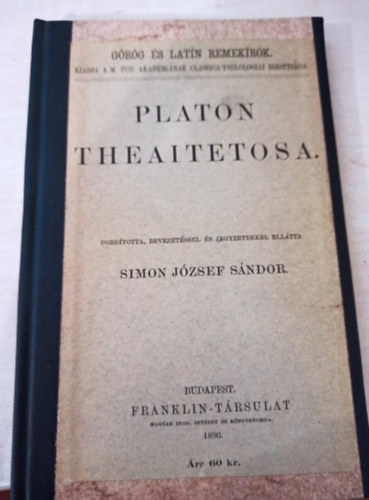 Simon Jzsef Sndor - Platon Theaitetosa