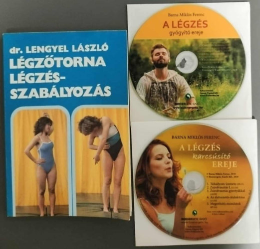 Dr. Lengyel L�szl� - L�gz�torna, l�gz�sszab�lyoz�s + 2db Cd A l�gz�s gy�gy�t� ereje + A l�gz�s karcs�s�t� ereje