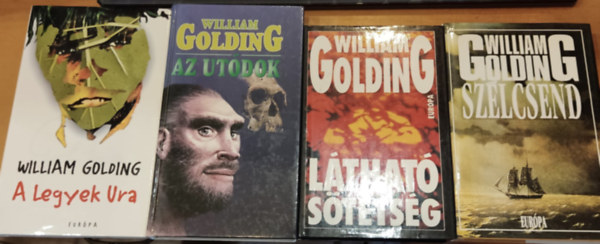 William Golding - 4 db William Golding: A legyek ura + Az utdok + Lthat sttsg + Szlcsend