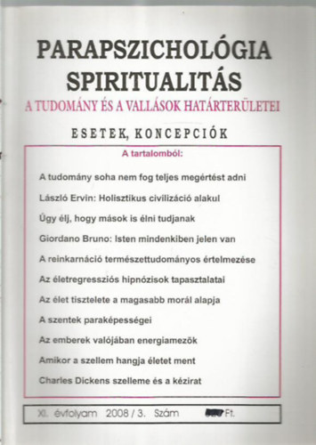 Parapszichológia spiritualitás 2008/3.
