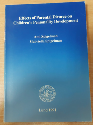 Gabriella Spiegelman Ami Spiegelman - Effects of parental divorce on children's personality development