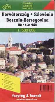 Freytag&Berndt - Horv�torsz�g, Szlov�nia, Bosznia-Hercegovina puhabor�t�s (1:500 000)