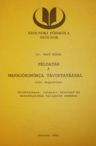 Dr. Nagy Rzsa - Pldatr a makrokonmia tvoktatssal cm jegyzethez