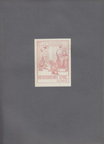 Ex Libris Grandpierre Emil r (eredeti nyomat)