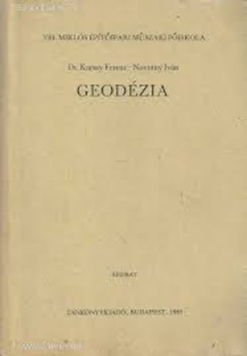Dr. Karsay Ferenc; Dr. Novotny Ivn - Geodzia - kzirat