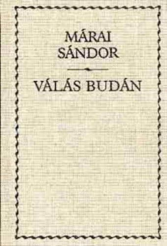 Mrai Sndor - Vls Budn